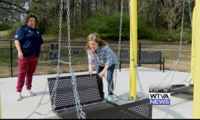 Wheelchair swings found damaged just three months after installation