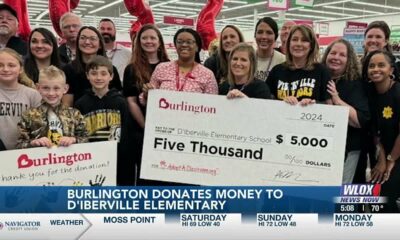 D'Iberville Elementary School receives donation from newly-opening Burlington store