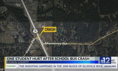 One student injured after Rankin County school bus crash
