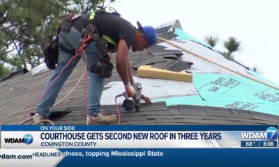 Covington County Courthouse getting 2nd new roof in 3 years