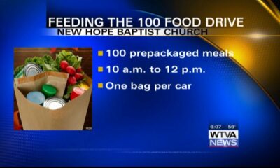New Hope Baptist Church holds Feeding the 100 food drive