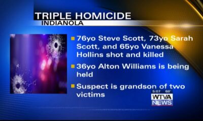 3 killed in Indianola; grandson of victims in custody