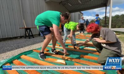 Local Boy Scout builds convertible picnic table for Eagle Scout project