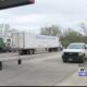 Truckers react to high winds Monday morning