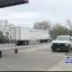 Truckers react to high winds Monday morning