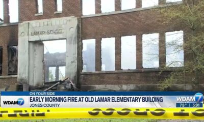 Early morning fire at Old Lamar Elementary Building