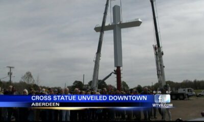 Giant cross erected along Aberdeen highway