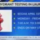 Laurel firefighters to test hydrants beginning in April