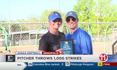 Demopolis Softball pitcher throws one thousand strikeouts