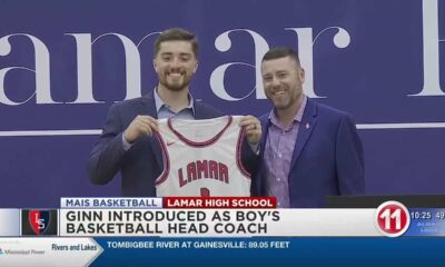 Jacob Ginn is introduced as the Lamar Raiders next Boy's Basketball Head Coach