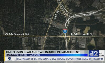 One dead, two injured in Jackson crash