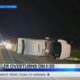 18-wheeler overturns on I-20 in Hinds County