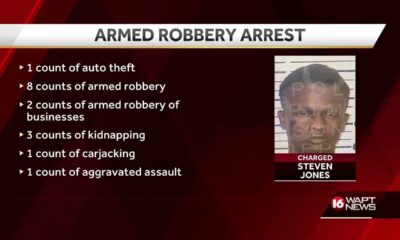 Man faces armed robbery, carjacking, kidnapping charges