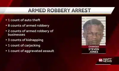 Man faces armed robbery, carjacking, kidnapping charges