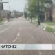 Hail falls in Natchez on April 2