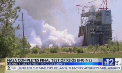 NASA completes final test firing of engines at Stennis Space Center