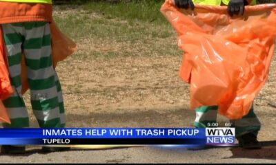 Inmates help with trash pickup in Tupelo