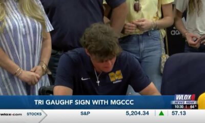 Harrison Central's Tri Gaughf signs with MGCCC baseball