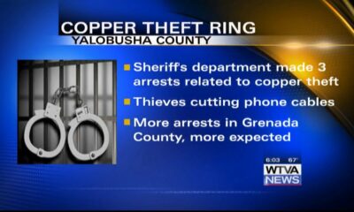 3 arrests made in connection to copper theft ring