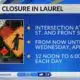 Laurel railroad crossing to close for maintenance work