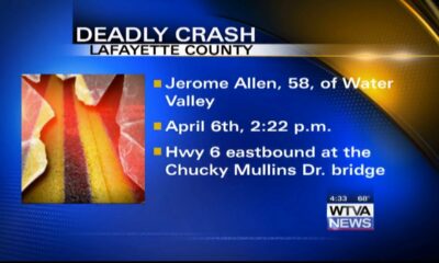 Water Valley man killed in Oxford crash