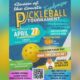 Queen of the Courts Pickleball Tournament Fundraiser Apr. 27