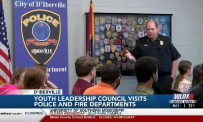 D'Iberville High Youth Leadership Council visits police and fire departments