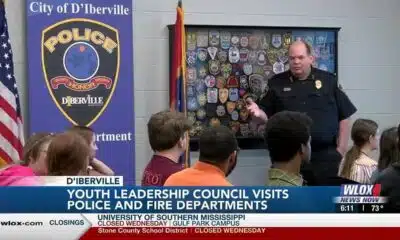 D'Iberville High Youth Leadership Council visits police and fire departments