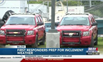 First responders in Biloxi prep for inclement weather