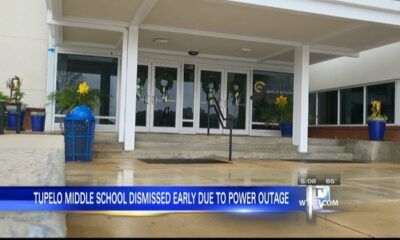 5 p.m. – Too much rainfall caused power outage at Tupelo Middle School, forced early dismissal