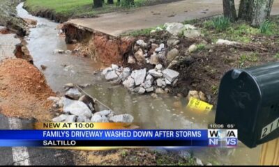 Saltillo family’s driveway becomes impassable due to washed out culvert