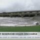 Reservoir holds water discharge after recent rain