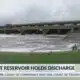 Reservoir holds water discharge after recent rain