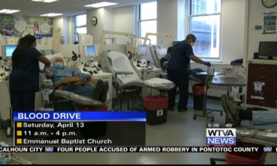 Mississippi Blood Services is hosting a blood drive this weekend in Starkville