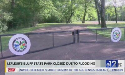 LeFleur’s Bluff State Park closed due to flooding