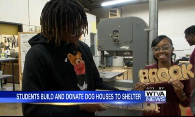 Students build, donate dog houses to animal shelter