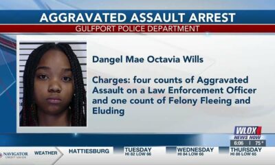 Woman arrested in Gulfport, charged with aggravated assault on law enforcement, fleeing and eludi…