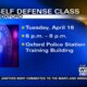 Oxford Police holding self defense class