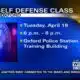 Oxford Police holding self defense class