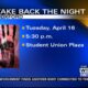 Oxford holding 'Take Back the Night' rally