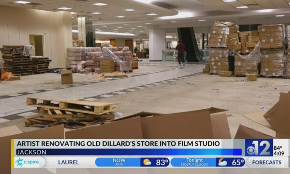Artist turning old Dillard’s into film studio