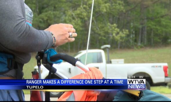 Man walks across country with goal of making a difference