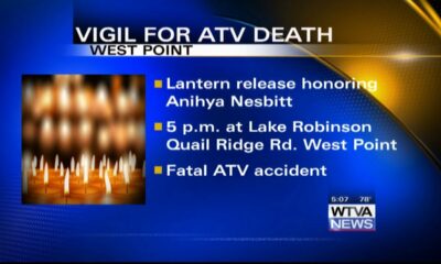 Vigil held by family of ATV crash victim in West Point
