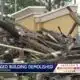 Burned building being torn down on Highway 18