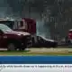 Hwy 49 lanes reopen following large fire at business; heavy smoke still present