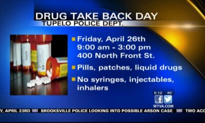 The Tupelo Police Department is participating in this year's National Drug Take Back Day