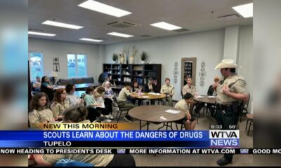 Young scouts in Tupelo learning about the dangers of drugs