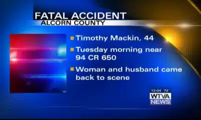 Vehicle struck and killed man lying in the road, Alcorn County sheriff says