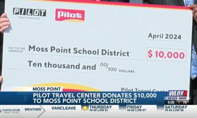 Pilot Travel Center celebrates remodel by donating $10,000 to Moss Point School District