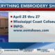 Everything Embroidery Market coming to the Mississippi Coast Coliseum